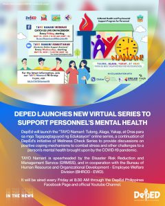 DepEd launches new virtual series to support personnel’s mental health