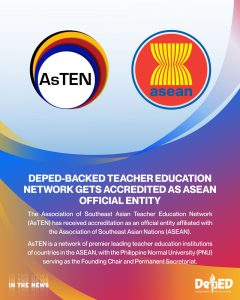 DepEd-backed teacher education network gets accredited as ASEAN official entity