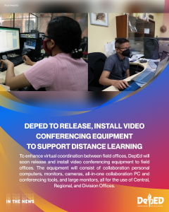 DepEd to release, install video conferencing equipment to support distance learning