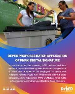 DepEd proposes batch application of PNPKI digital signature