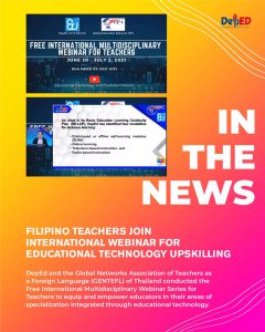 Filipino teachers join international webinar for educational technology upskilling