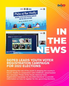 DepEd leads youth voter registration campaign for 2022 elections