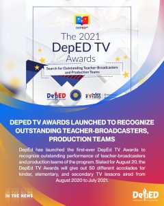 DepEd TV Awards launched to recognize outstanding teacher-broadcasters, production teams