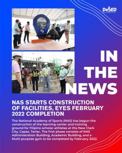 NAS starts construction of facilities, eyes February 2022 completion