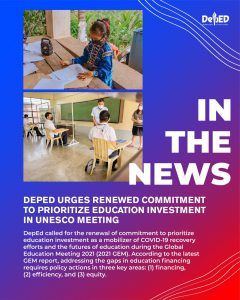 DepEd urges renewed commitment to prioritize education investment in UNESCO meeting