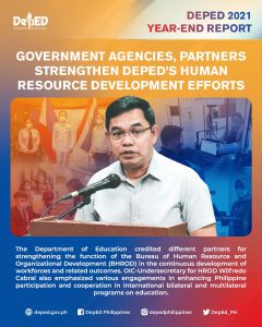 Government agencies, partners strengthen DepEd’s human resource development efforts