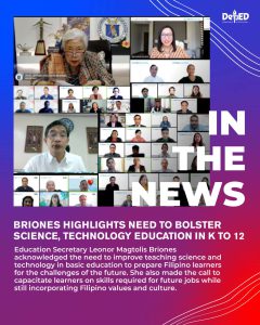 Briones highlights need to bolster science, technology education in K to 12