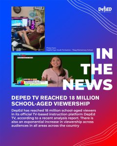 DepEd TV reached 18 million school-aged viewership