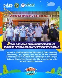 DepEd kicks off National School Launch of BIDA Kid Campaign to promote health and safety protocols